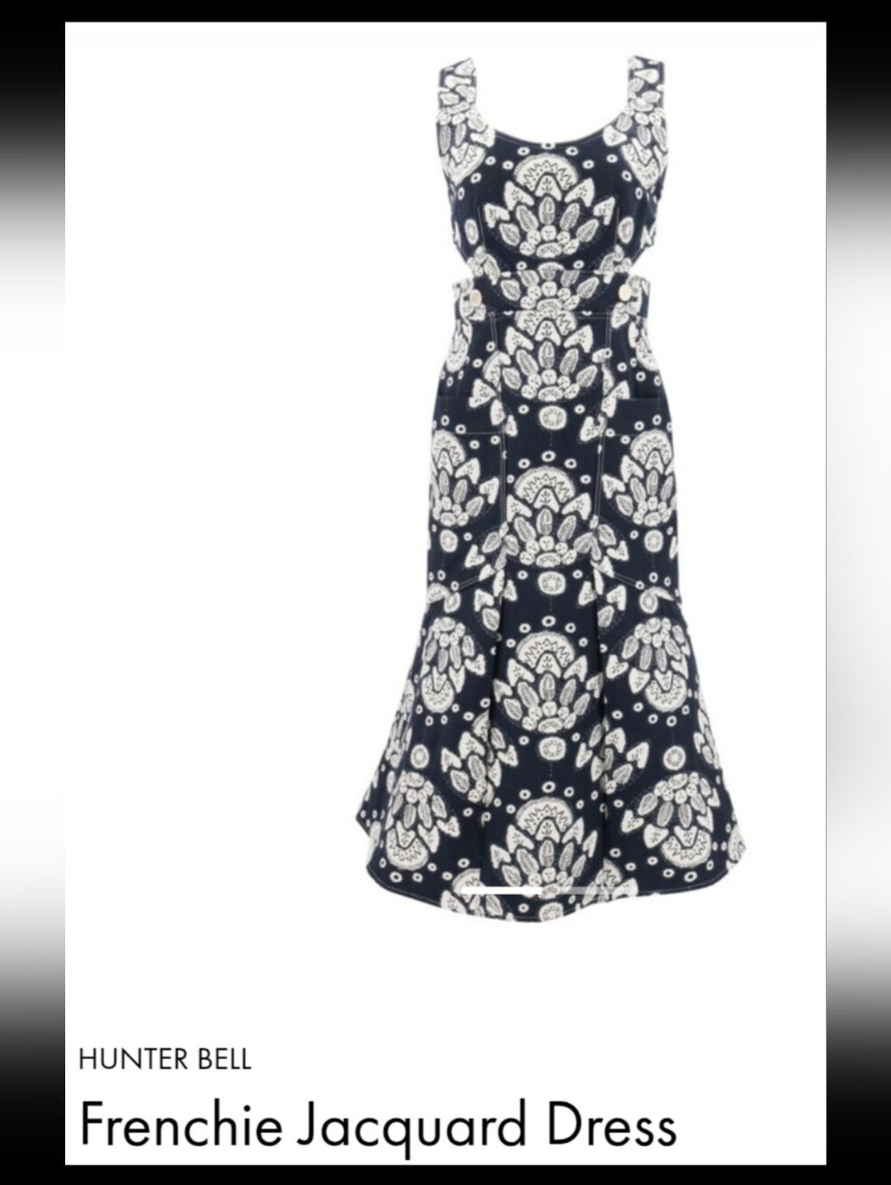 Hunter Bell Frenchie Jacquard Midi Dress Size 6